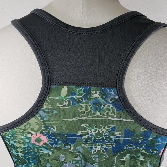 GoLite Built In Bra Workout Tank Gray Blue, Small - Picture 4 of 9